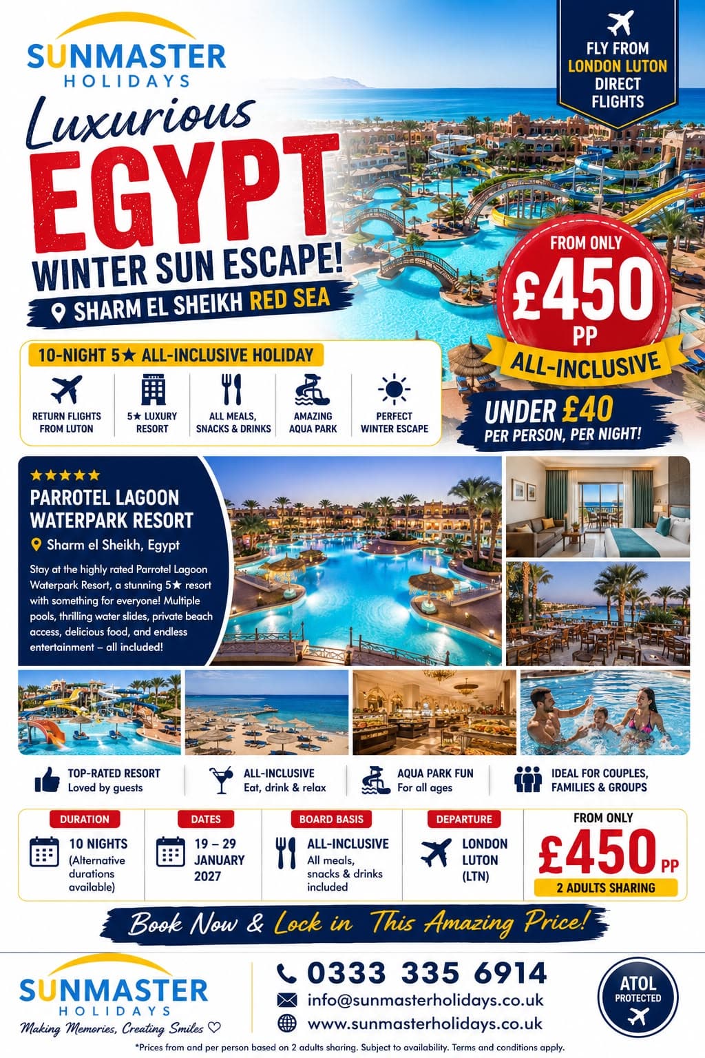 Sharm el Sheikh winter sun offer: 10 nights all-inclusive from £450 per person